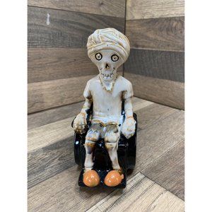 Yankee Candles Boney Bunch Candle Holder Boney Wheel Happy Wheel Chair Halloween